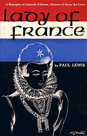 A picture of the outside cover of the book 'Lady of France' by Paul Lewis